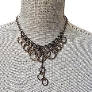 Stephan & Co Women's Trendy Gunmetal Short Necklace NWT